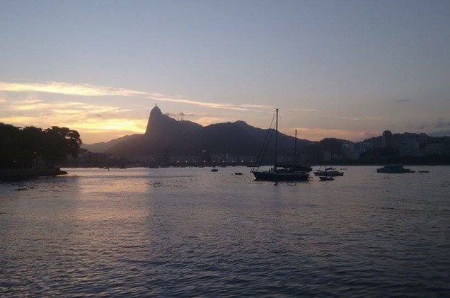 Renata Carmo nos presentou com essa bela imagem da Praia da Urca