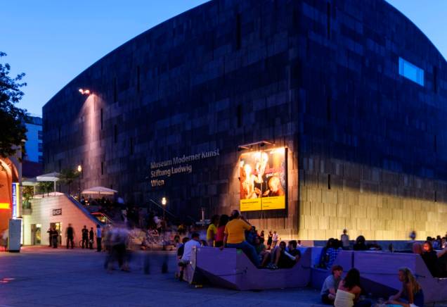 O Museu de Arte Moderna é um dos que ficam no Quadrilátero dos Museus, em Viena O Museu de Arte Moderna é um dos que ficam no Quadrilátero dos Museus, em Viena