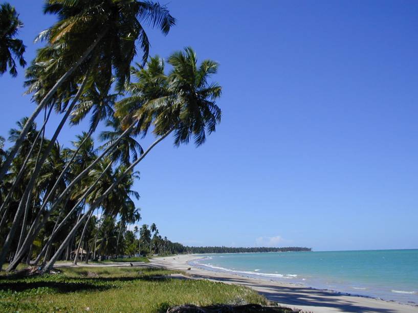 A Praia Ponta do Mangue, sem trechos extensos de areia, costuma ser frequentadas pelos hóspedes do <a href="https://www.booking.com/hotel/br/miramar-maragogi-resort.pt-br.html?aid=332455;" target="_blank" rel="noopener">Grand Oca Maragogi Beach & Leisure Resort</a>