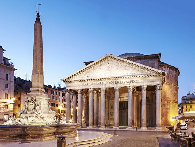 Um dos monumentos mais preservados da Roma Antiga é o Pantão, em Roma