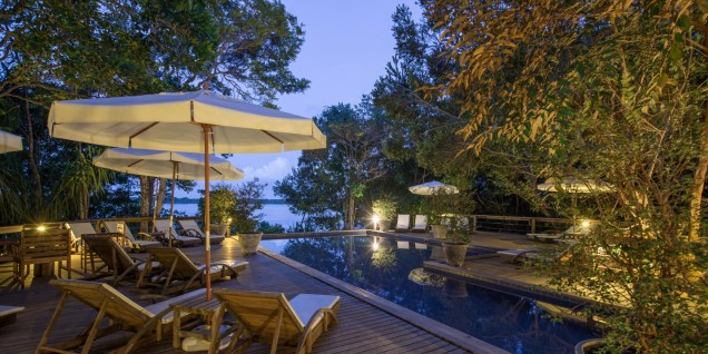 Piscina do hotel de selva, um dos melhores do Brasil, segundo o Guia Quatro Rodas