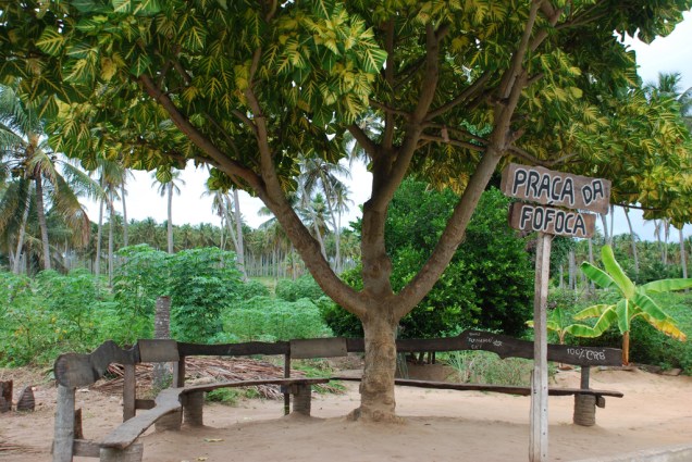 A Praça da Fofoca, em São Miguel dos Milagres A Praça da Fofoca, em São Miguel dos Milagres