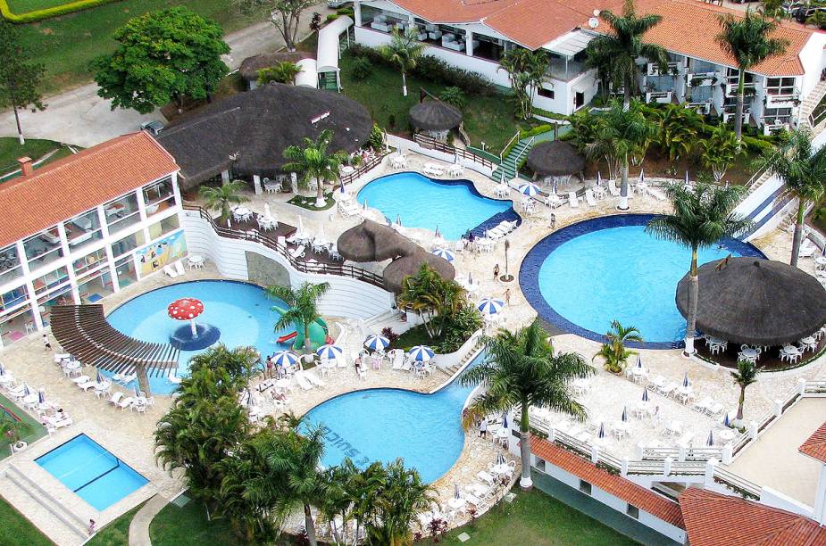 Parques aquáticos do resort têm dez piscinas