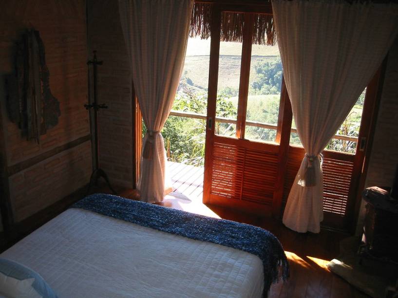 Cabana da pousada Chapéu de Palha, entre as mais charmosas do distrito Cabana da pousada Chapéu de Palha, entre as mais charmosas do distrito