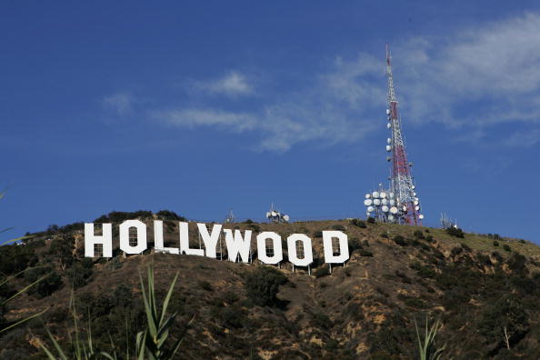 Famoso letreiro em Hollywood, na cidade de Los Angeles