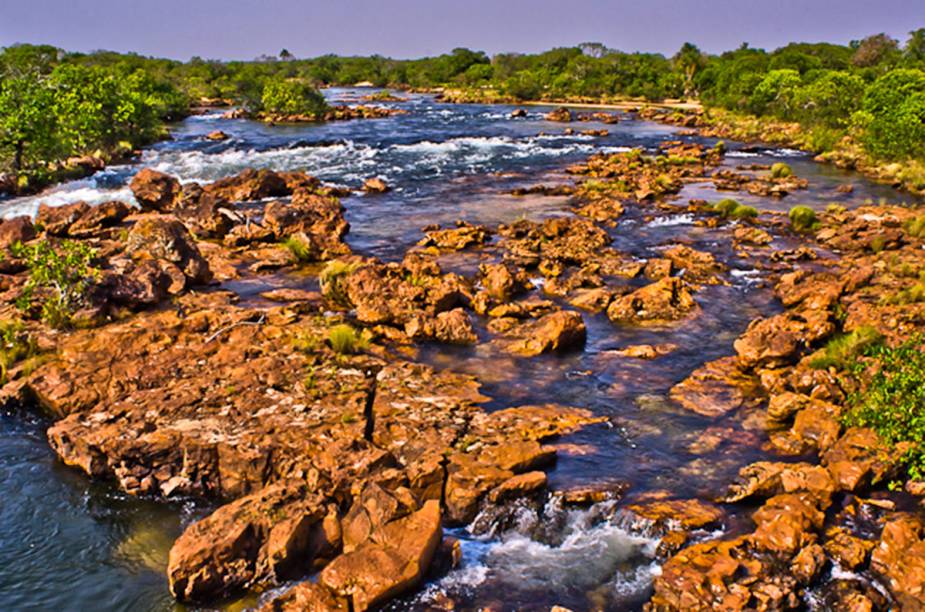 Corredeiras do <strong>Rio Novo</strong>, uma das atrações do Jalapão Corredeiras do <strong>Rio Novo</strong>, uma das atrações do Jalapão