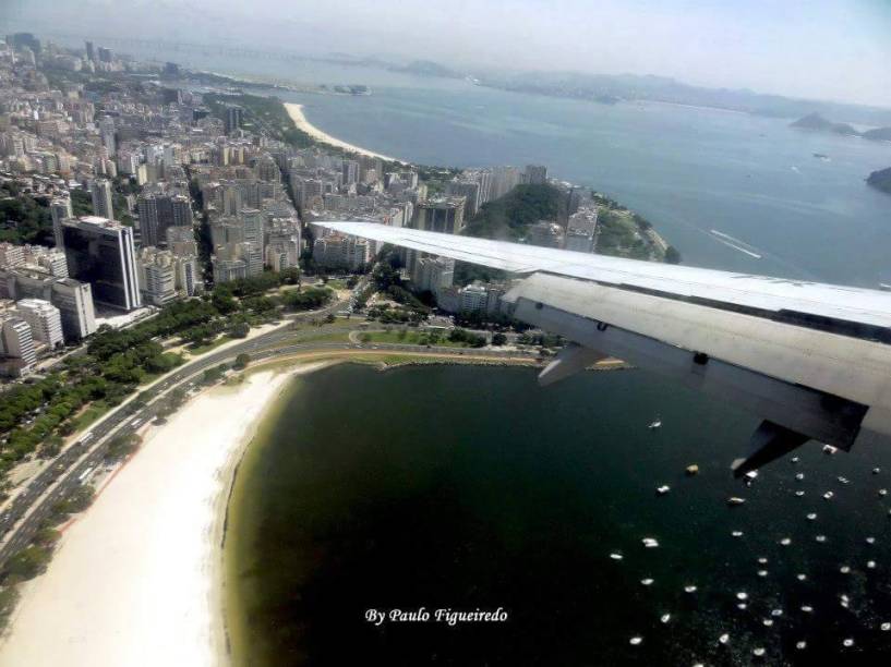 O internauta Paulo Figueiredo fotografou a Cidade Maravilhosa a bordo de uma aeronave