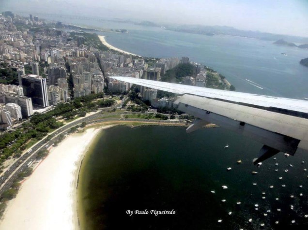 O internauta Paulo Figueiredo fotografou a Cidade Maravilhosa a bordo de uma aeronave