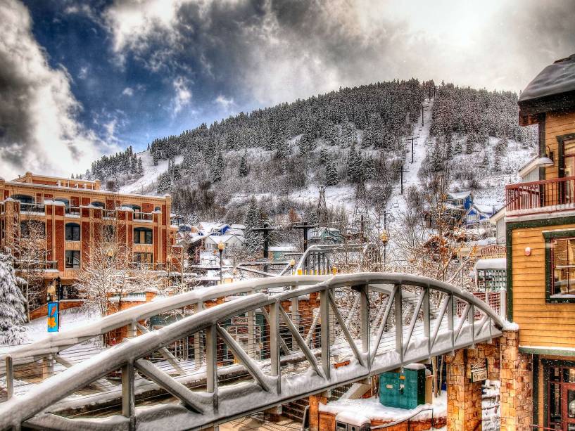 Vista de Park City a partir das janelas do Marriot Hotel