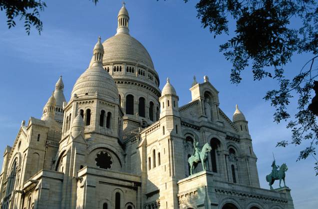 A Basilique du Sacré-Coeur, em Montmartre, em Paris