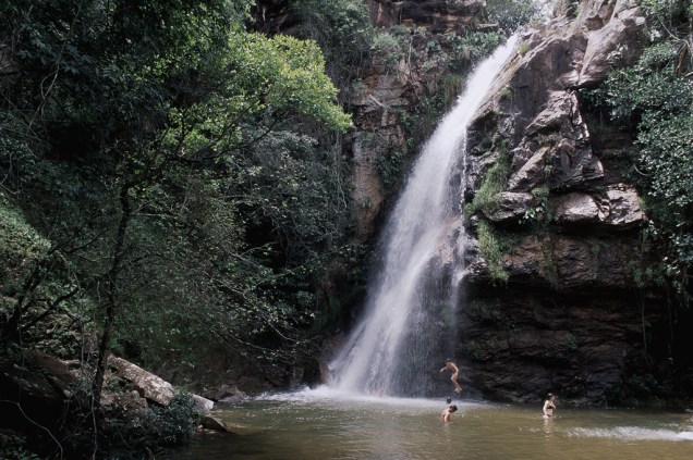 A Cachoeira Andorinhas faz parte do passeio chamado Circuito das Cachoeiras, em que o visitante conhece cinco quedas dágua em 6 km
