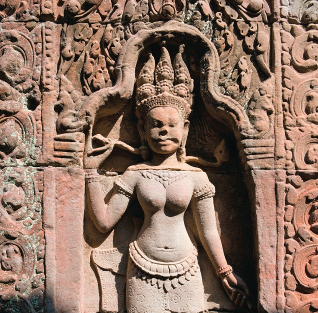 Detalhe do templo Ta Phrom