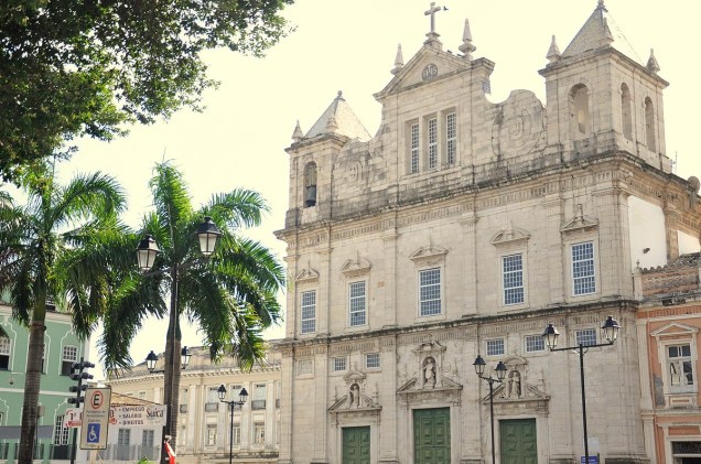 Fachada da Catedral Basílica de Salvador, uma das atrações do Pelourinho