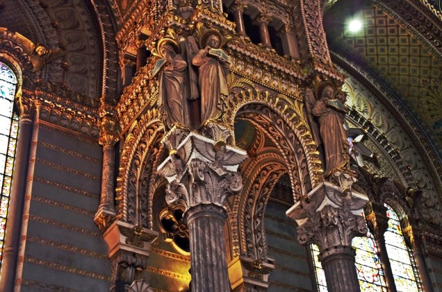 Detalhe da catedral de Lyon