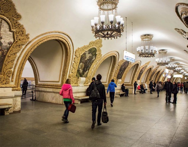 A estação de metrô Kievskaya