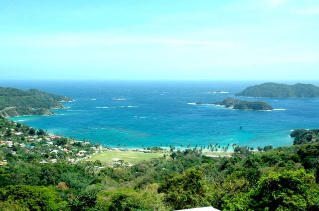 Vista da cidade de Speyside, em Tobago, a 26 km de Scarborough.