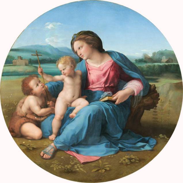 Alba Madonna (detalhe), Rafael, 1510