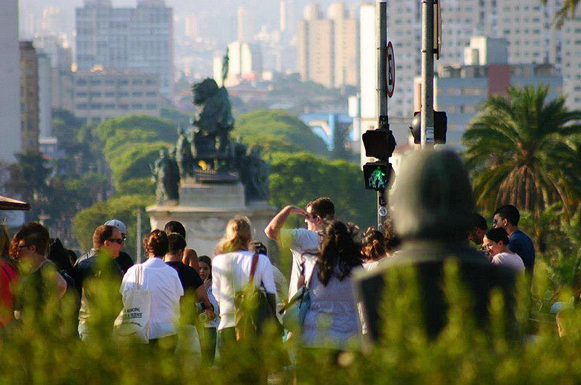 Paulo Albergaria também registrou o jardim do Museu do Ipiranga, que está fechado para reformas (mas o jardim continua aberto ao público)