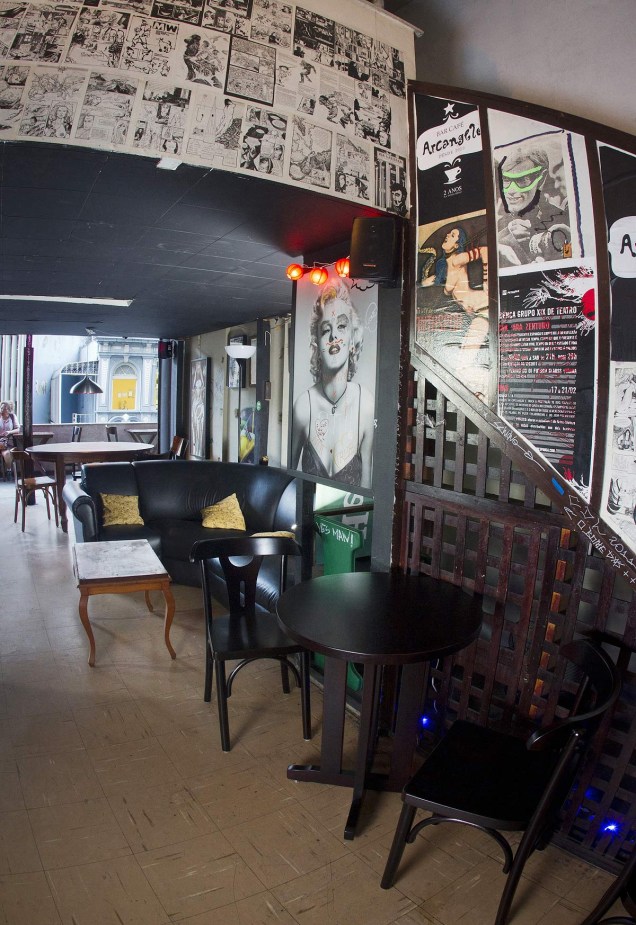 Salão do Arcangelo Bar Café, no Edifício Maletta, Centro de BH