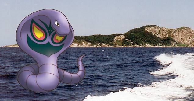 <strong>ARBOK: ILHA DA QUEIMADA GRANDE, <a href="https://viajeaqui.abril.com.br/estados/br-rio-de-janeiro" rel="RIO DE JANEIRO" target="_blank">RIO DE JANEIRO</a> (<a href="https://viajeaqui.abril.com.br/paises/brasil" rel="BRASIL" target="_blank">BRASIL</a>)</strong>Há quem tenha muito medo dessa cobra gigante, há quem fique fascinado. Muito associada à Equipe Rocket, por conta de ser o principla pokémon da vilã Jessie, talvez essa cobra se desse melhor em um lugar mais isolado e tranquilo. A Ilha da Queimada Grande é um paraíso para cobras estressadas. Localizada a cerca de 144 km da costa de São Paulo, à primeira vista tem ares paradisíacos. Mas é bom não chegar perto: a ilha está infestada com milhares jararacas-ilhoa, fazendo com que o destino não seja uma boa opção de turismo para ninguém – nem para a Jessie, que só encontraria por lá encrenca em dobro <strong>ARBOK: ILHA DA QUEIMADA GRANDE, <a href="https://viajeaqui.abril.com.br/estados/br-rio-de-janeiro" rel="RIO DE JANEIRO" target="_blank">RIO DE JANEIRO</a> (<a href="https://viajeaqui.abril.com.br/paises/brasil" rel="BRASIL" target="_blank">BRASIL</a>)</strong>Há quem tenha muito medo dessa cobra gigante, há quem fique fascinado. Muito associada à Equipe Rocket, por conta de ser o principla pokémon da vilã Jessie, talvez essa cobra se desse melhor em um lugar mais isolado e tranquilo. A Ilha da Queimada Grande é um paraíso para cobras estressadas. Localizada a cerca de 144 km da costa de São Paulo, à primeira vista tem ares paradisíacos. Mas é bom não chegar perto: a ilha está infestada com milhares jararacas-ilhoa, fazendo com que o destino não seja uma boa opção de turismo para ninguém – nem para a Jessie, que só encontraria por lá encrenca em dobro