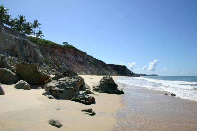 Praia do Rio da Barra, na divisa de Trancoso e Arraial d´Ajuda