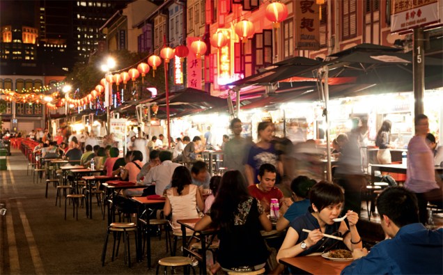As barraquinhas de comida de rua de Chinatown