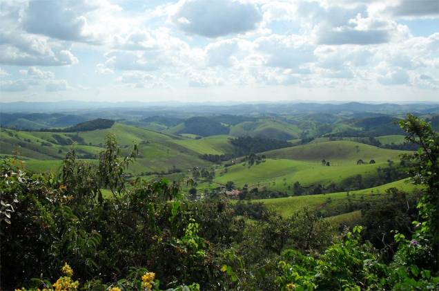A Serra da Bocaina proporciona belas paisagens em toda a zona rural de Cunha