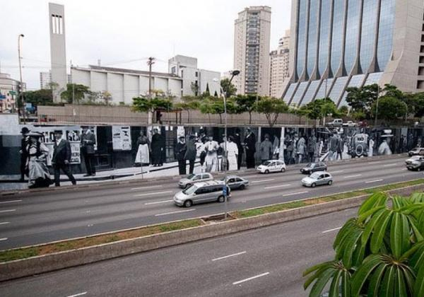 Mural da Avenida 23 de Maio, sob o viaduto Tutóia, Ibirapuera