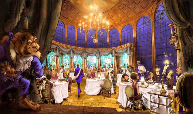 O novo restaurante do Magic Kingdom, o <strong>Be Our Guest</strong>, será a réplica do castelo da Fera