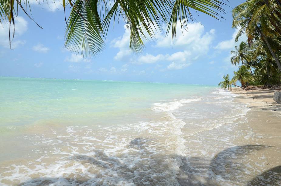 A praia, em frente à pousada