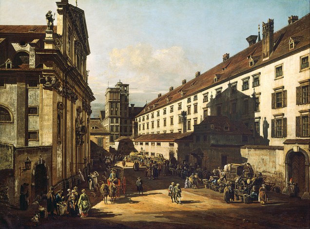 Vista de Viena com Igreja Dominicana, de Canaletto, no Kunsthistorischesmuseum