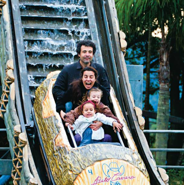 Dudu, Vitória e os pais no Tchibum Dudu, Vitória e os pais no Tchibum