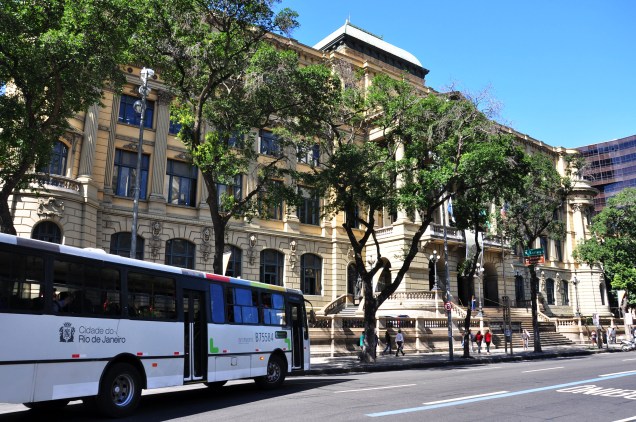 A Biblioteca Nacional fica na Avenida Rio Branco, no Centro do Rio de Janeiro (RJ)