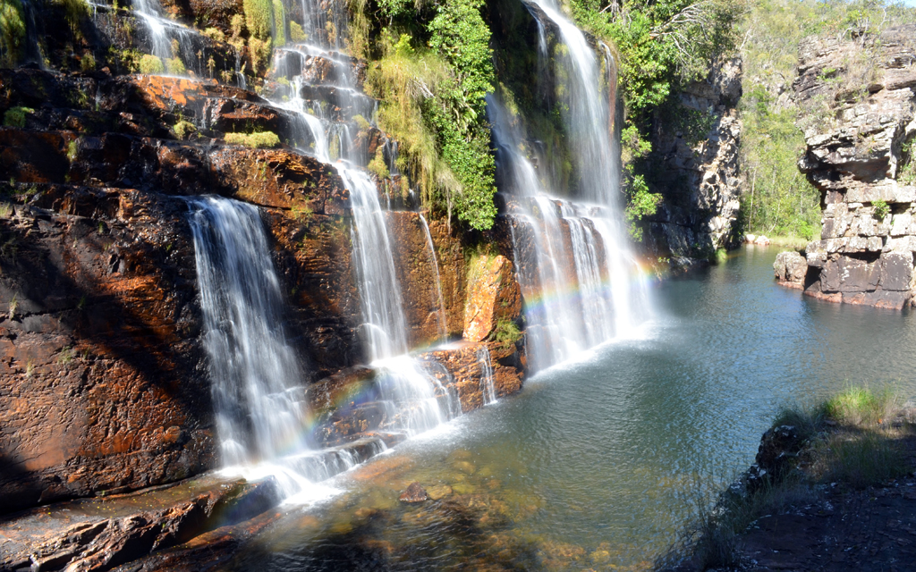 Cachoeira Almécegas em Alto Paraíso de Goiás, a cidade com melhor infraestrutura da região da Chapada dos Veadeiros