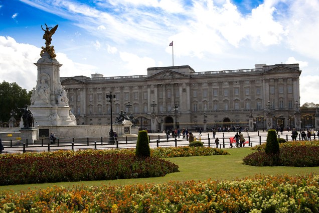 Palácio de Buckingham, a casa da rainha em Londres Palácio de Buckingham, a casa da rainha em Londres