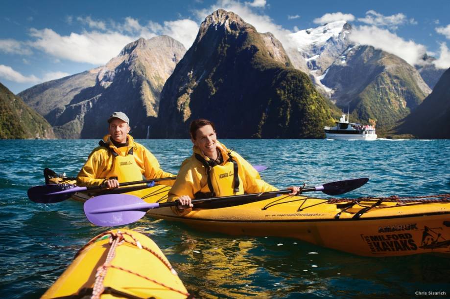 Caiaque em Milford Sound