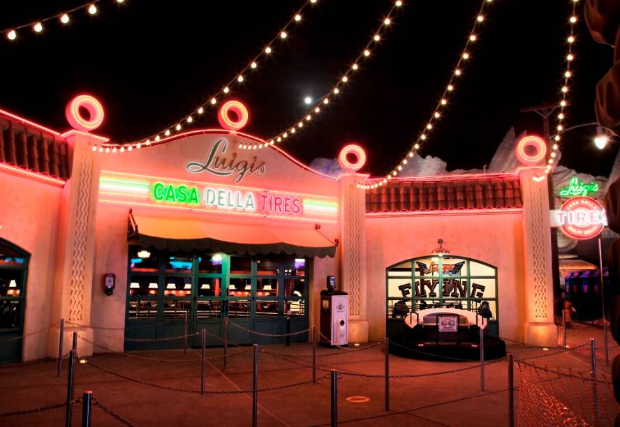 Luigis Flying Tires no California Adventure Park
