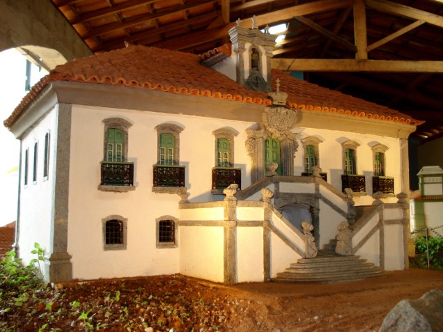 Miniatura da Camara e Cadeia de Mariana, no Museu das Reduções, em Ouro Preto, Minas Gerais
