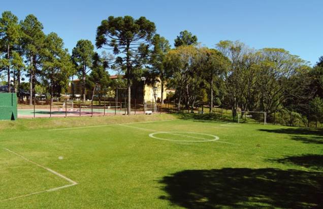 Campo de futebol do hotel Samuara, em Caxias do Sul, Rio Grande do Sul