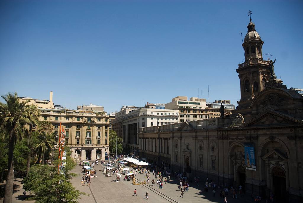 Plaza de Armas, Catedral Metropolitana, Santiago, Chile