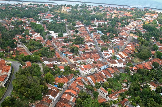 Vista aérea do Centro Histórico de Olinda (PE)