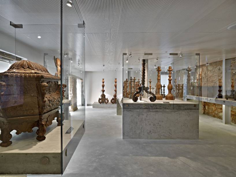 Sala ‘Eucaristia e Páscoa’ no antigo porão da Casa Paroquial, que foi transformada no Museu da Liturgia