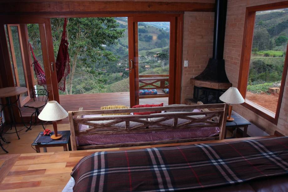 Chalé King da pousada Villa Catarina, em Gonçalves, Minas Gerais