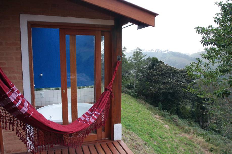 Chalé King da pousada Villa Catarina, em Gonçalves, Minas Gerais