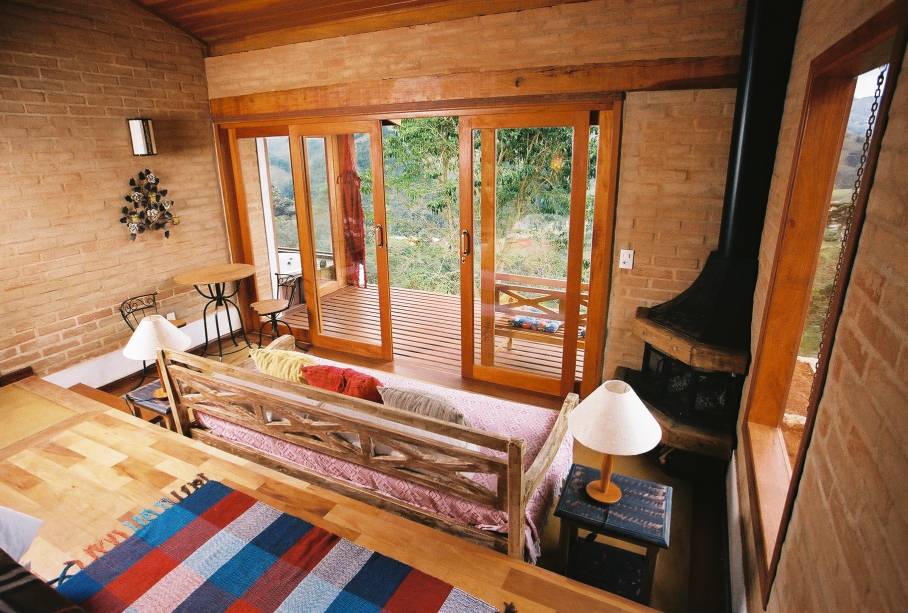 Chalé King da pousada Villa Catarina, em Gonçalves, Minas Gerais