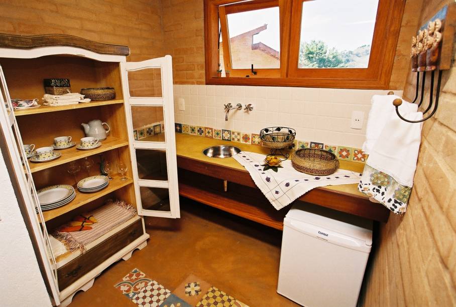 Chalé King da pousada Villa Catarina, em Gonçalves, Minas Gerais