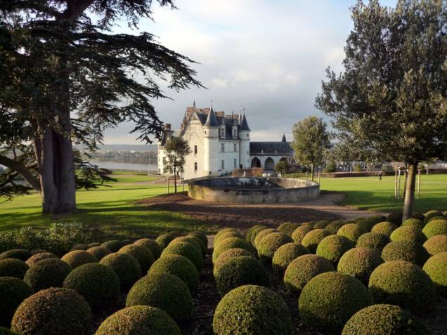 Jardins do castelo de Amboise, no Vale do Loire
