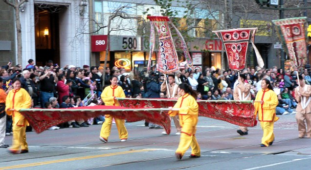 Celebração do Ano-Novo Chinês em San Francisco, nos Estados Unidos
