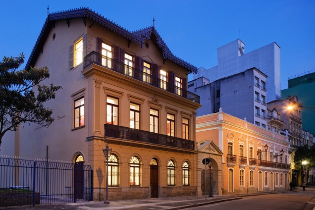 (à esq.) Casa da Imagem, Beco do Pinto e Solar da Marquesa, próximos ao Pateo do Collegio e à Praça da Sé, no centro de São Paulo