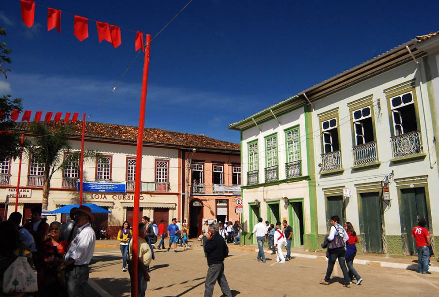 Construções históricas em São Luiz do Paraitinga, no interior de São Paulo